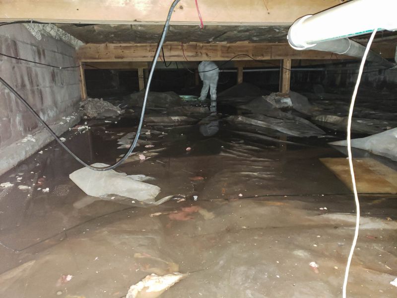 Crawlspace Water Restoration detail